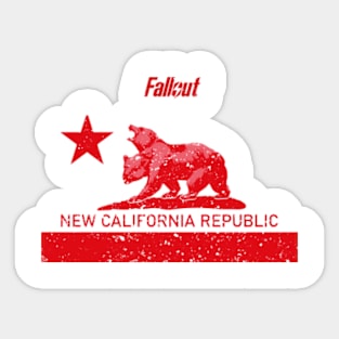 FALLOUT: NEW CALIFORNIA REPUBLIC (GRUNGE STYLE) Sticker